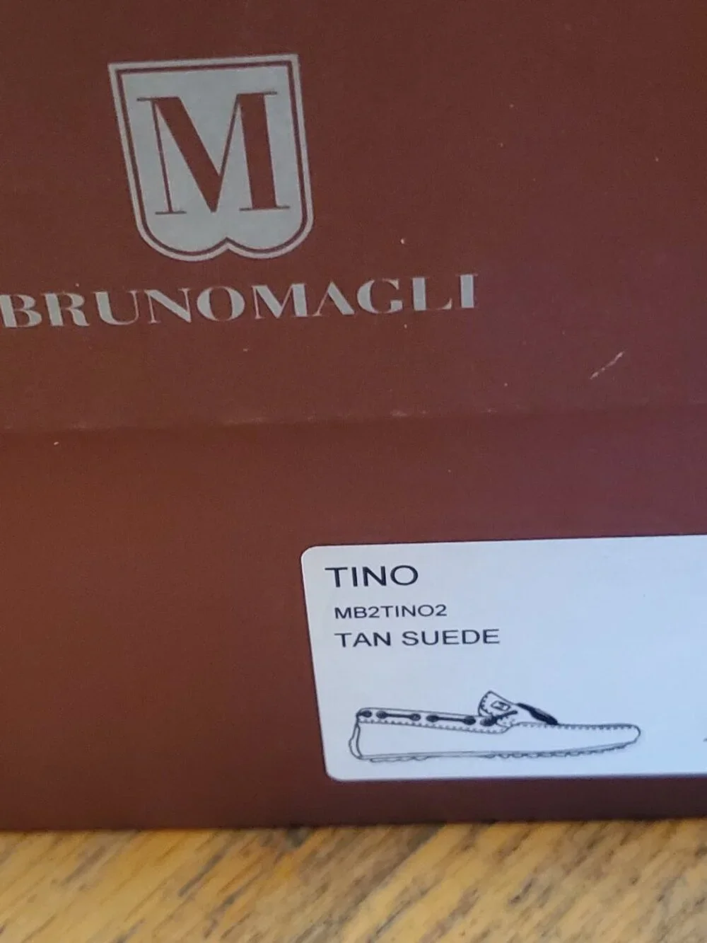 NIB Bruno Magli Men's Tino Tan Driving Shoes